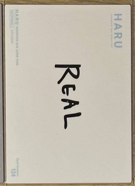 HARU 隨機卡 HARU自拍卡 背面