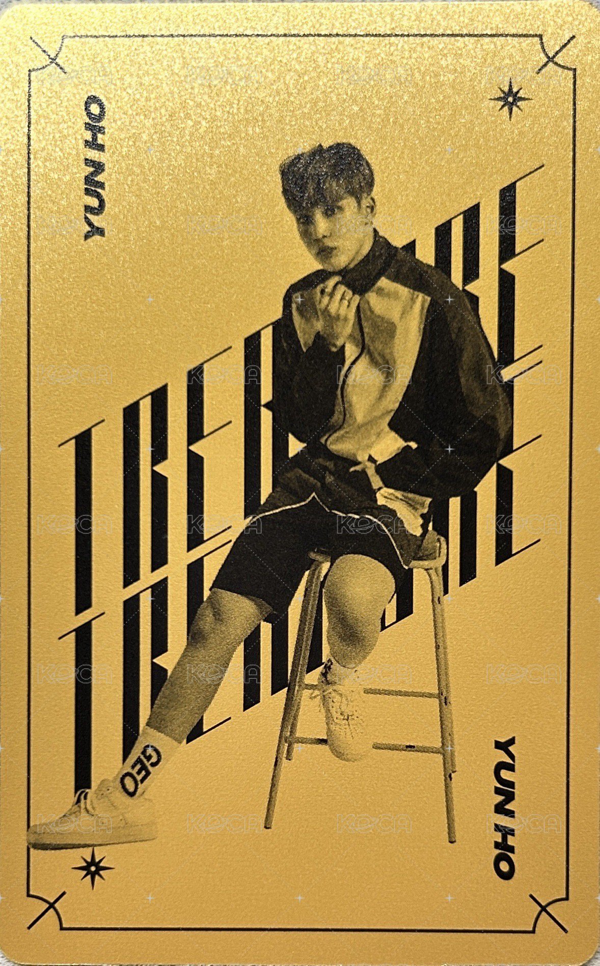 TREASURE : HIDDEN MAP PACKAGE 寫真書 周邊卡  背面