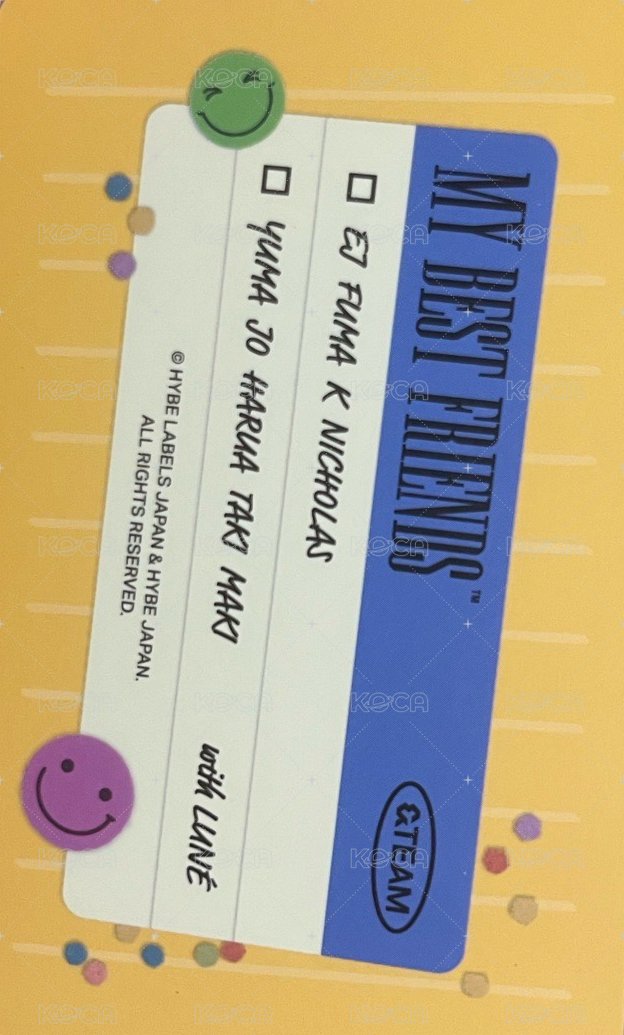 2024年曆 年曆卡 團卡 背面