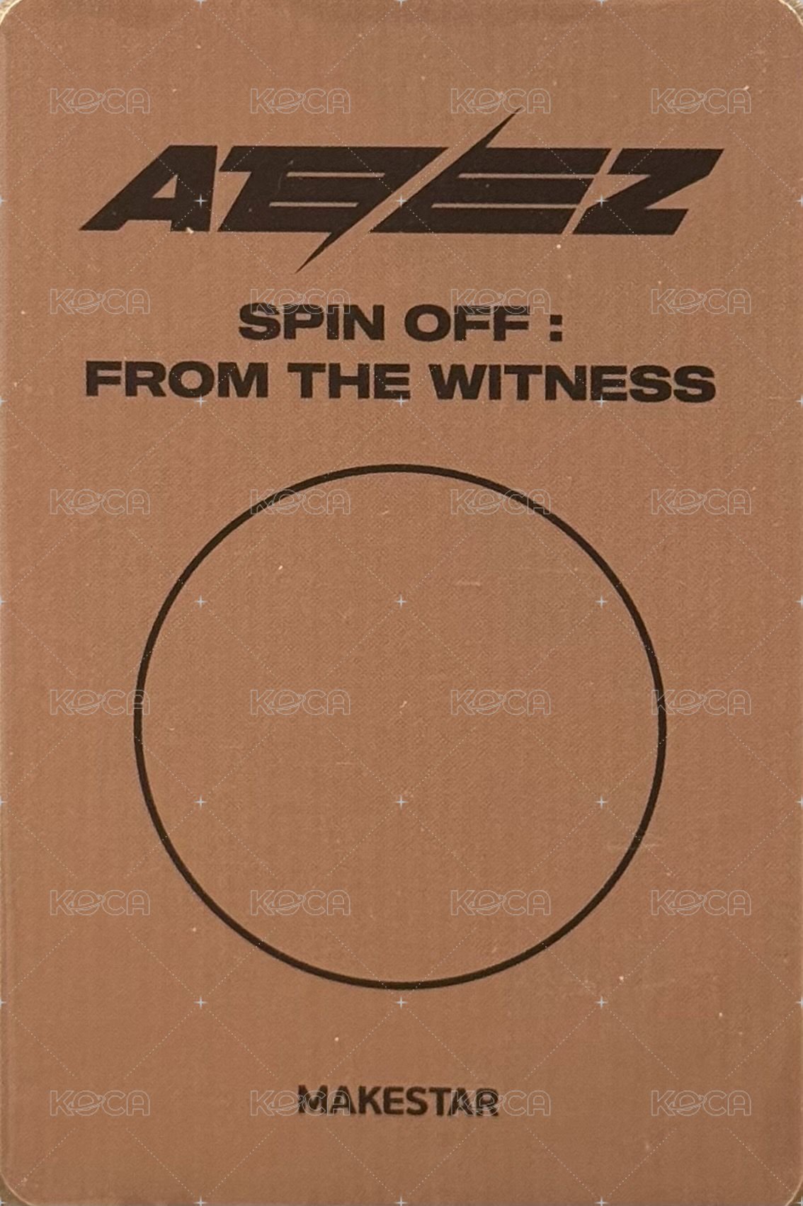 SPIN OFF : FROM THE WITNESS ms 3.0 線下 簽售卡  背面