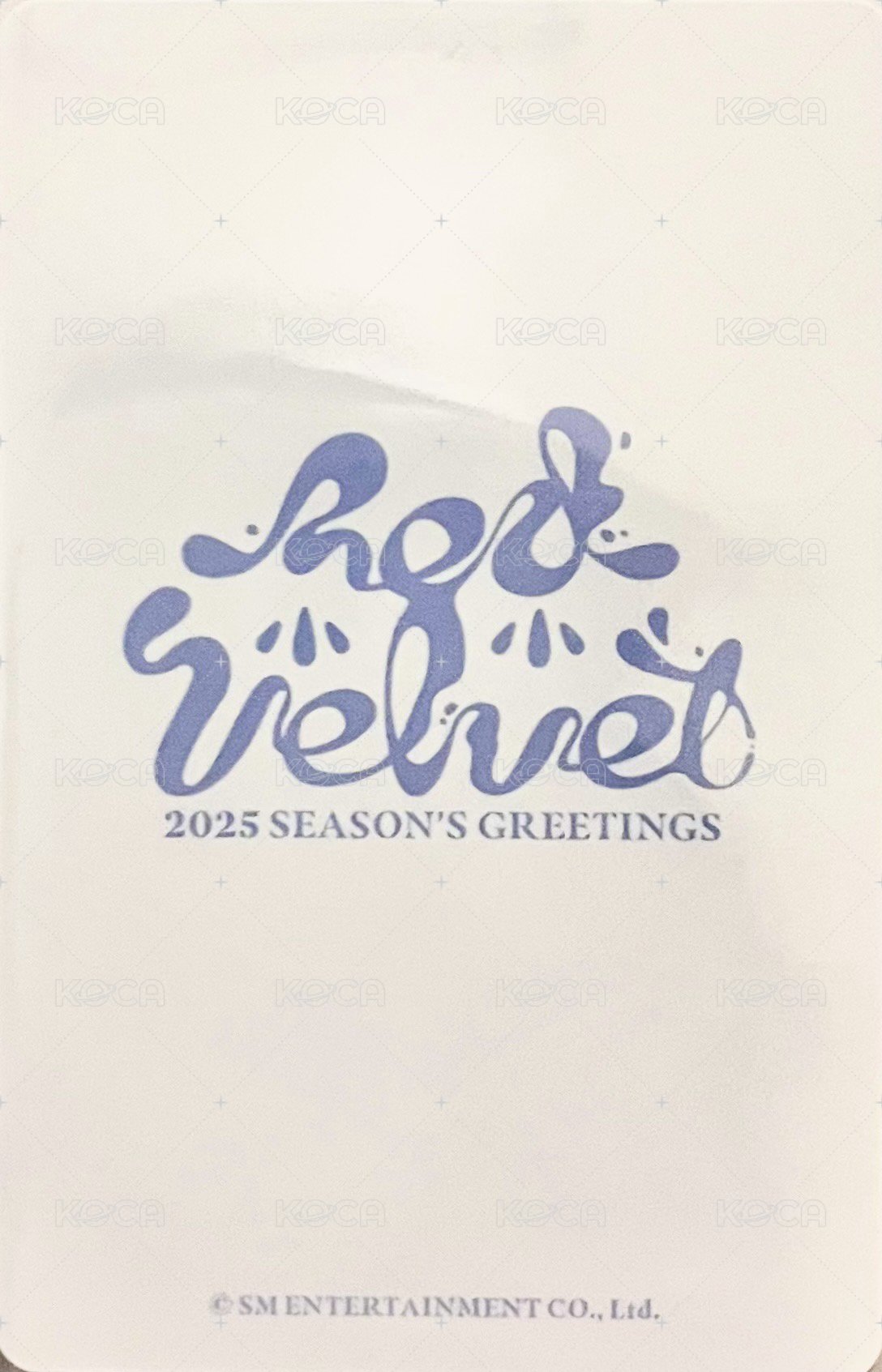 RedVelvet 2025 Season's Greetings 隨機卡  背面