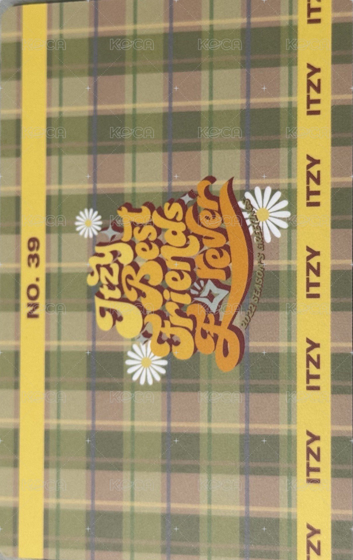 2022年曆 隨機卡 No.39 團卡 背面