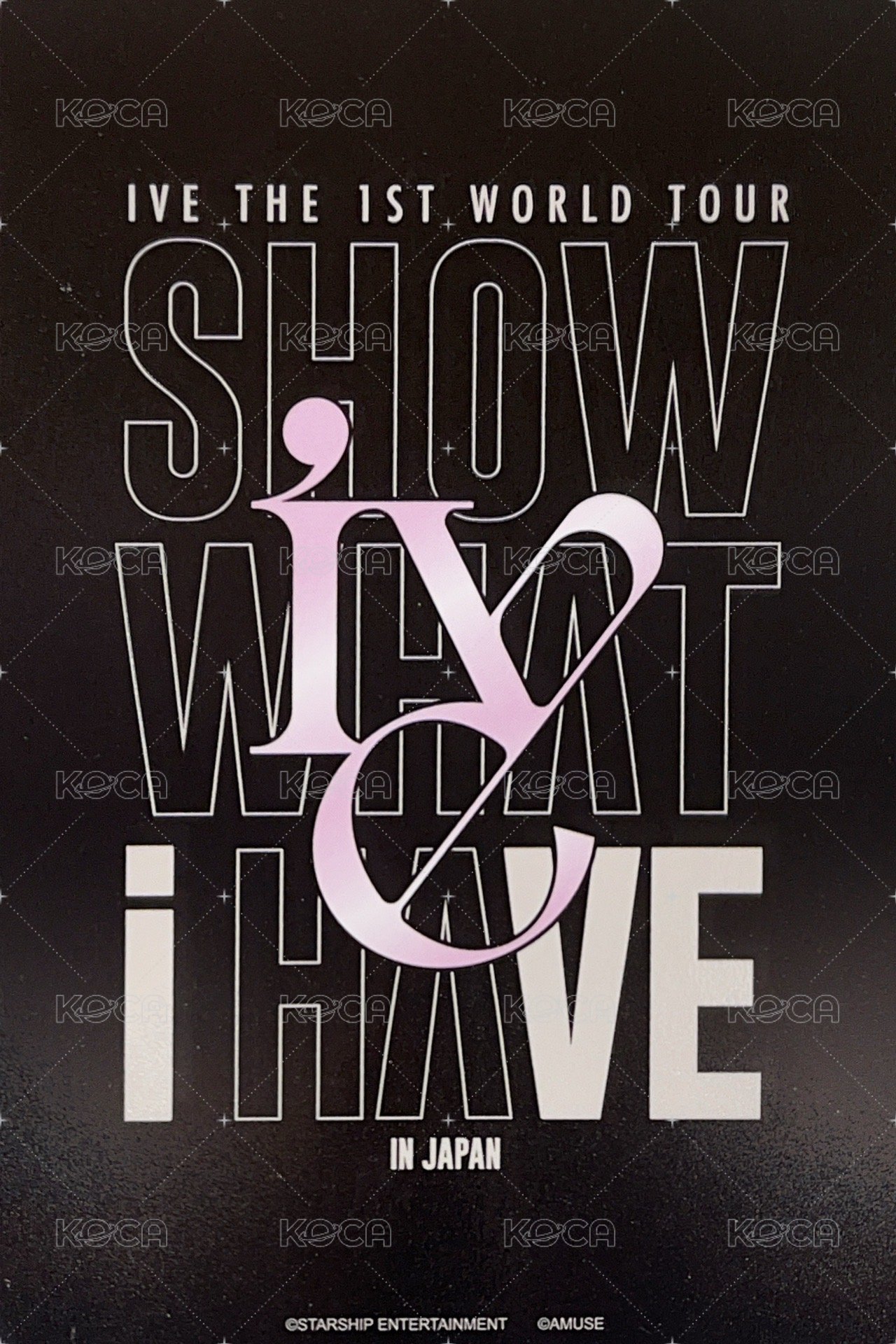 SHOW WHAT I HAVE 周邊卡 東蛋立牌卡 背面