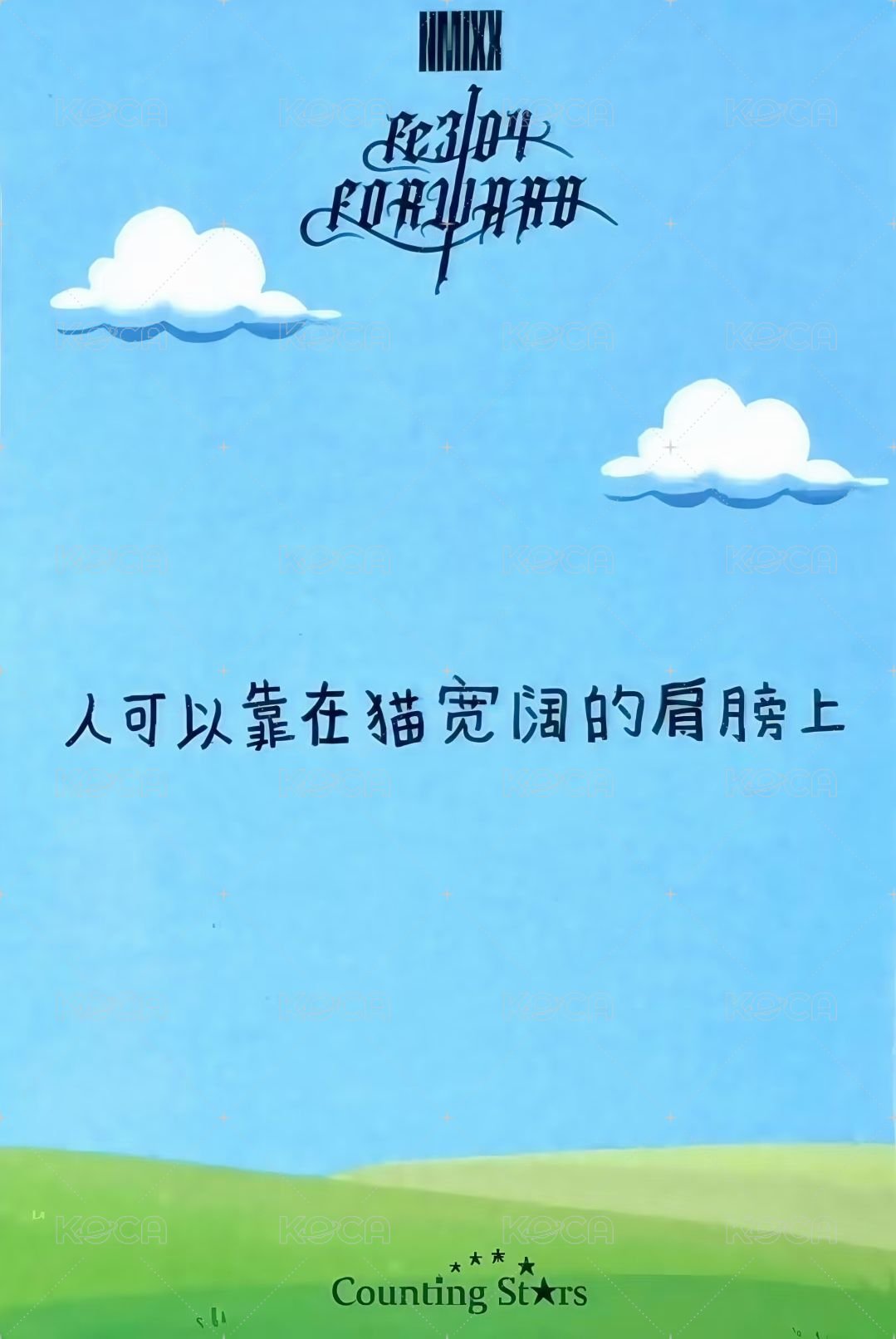 FORWARD 數星星 3.0 簽售卡 小羊圭 背面