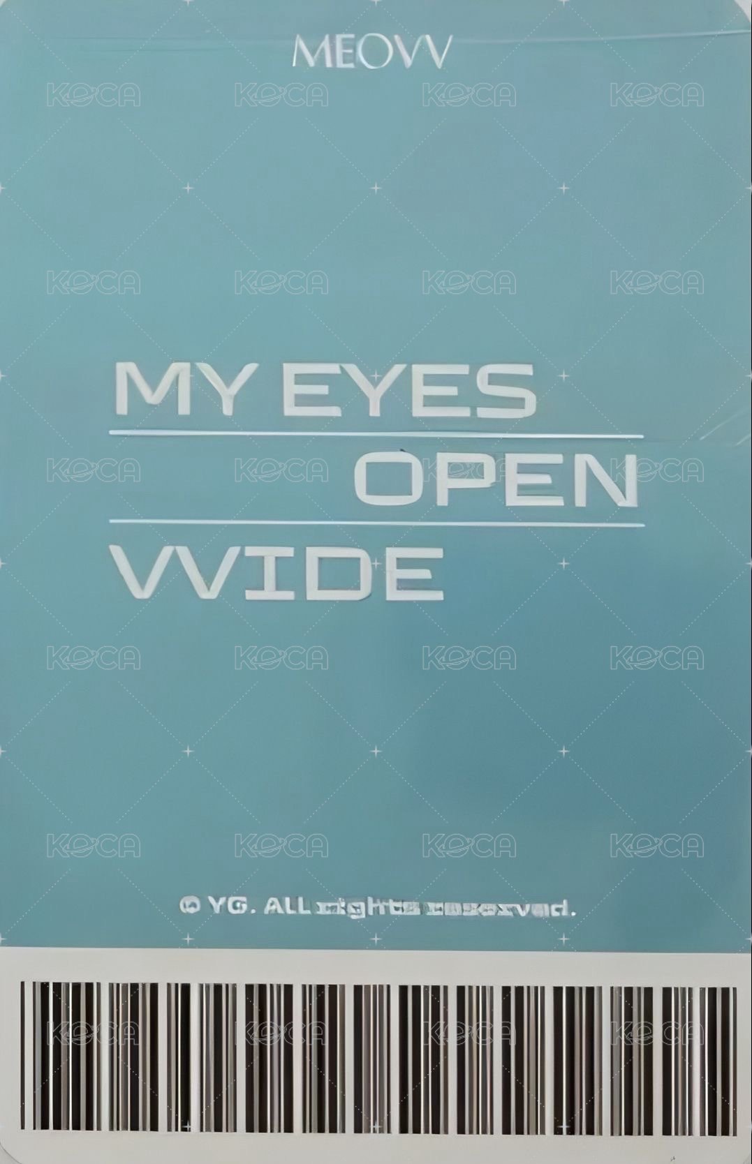 mini 1 Buffz 簽售卡  背面