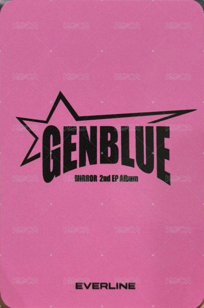 2nd EP Album - MIRROR el 1.0 線下 簽售卡 빵야 ver. 背面