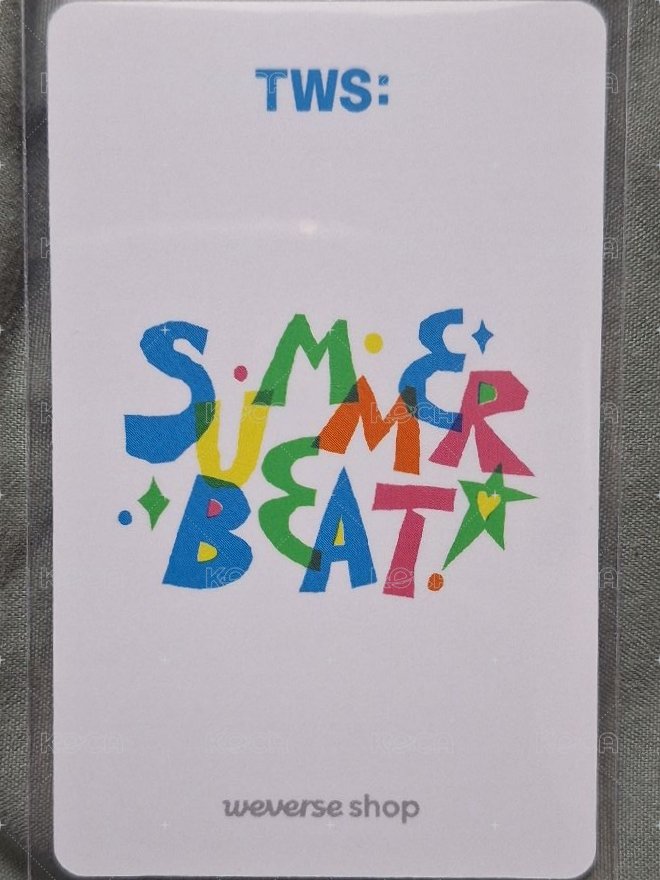 SUMMER BEAT! wvs 簽售卡  背面