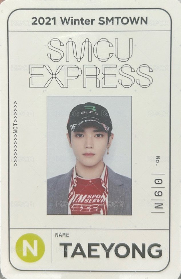2021 Winter SMTOWNSMCU EXPRESS 專輯卡  正面