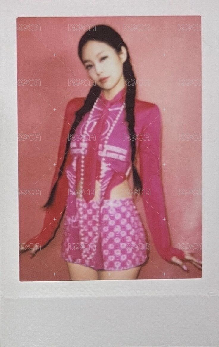 BORN PINK 專輯卡 Pink ver.Pola B ver. 正面