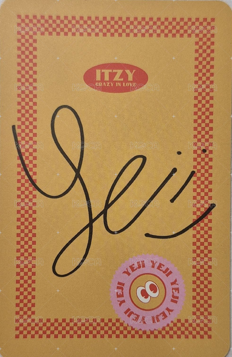 CRAZY IN LOVE 專輯卡 特別版 背面