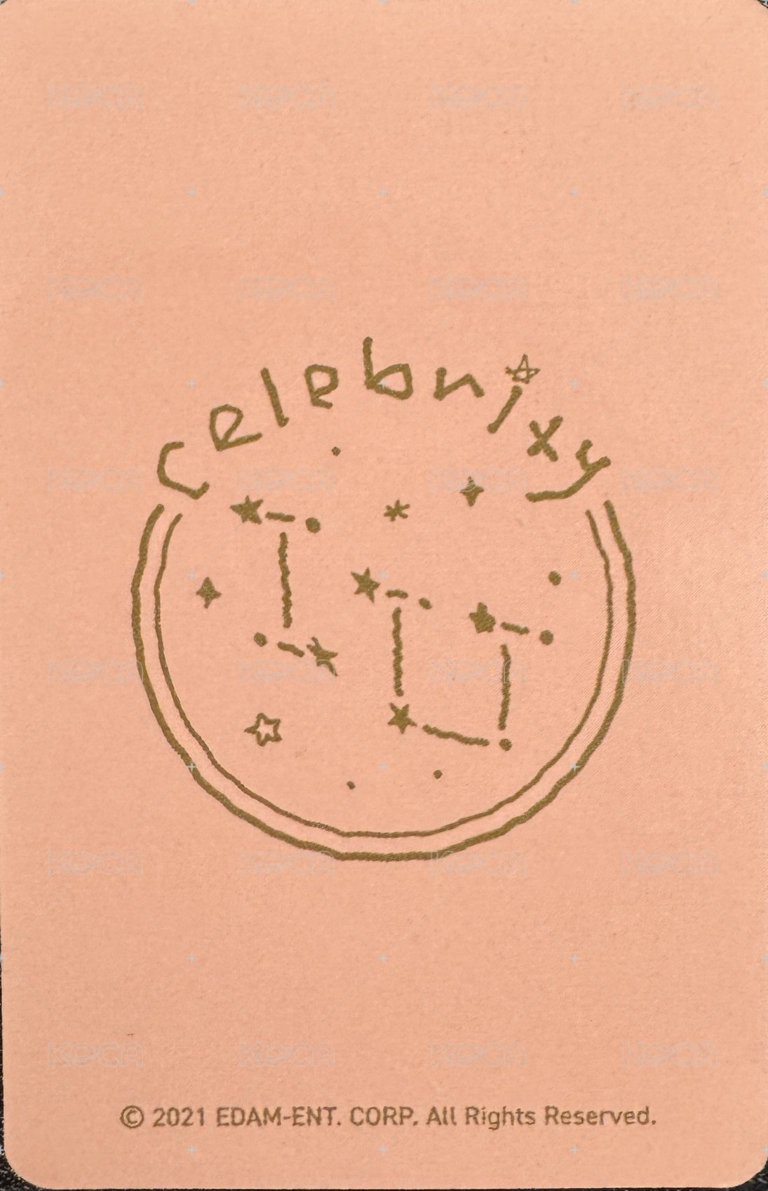 Celebrity 周邊卡 鐵盒卡 背面