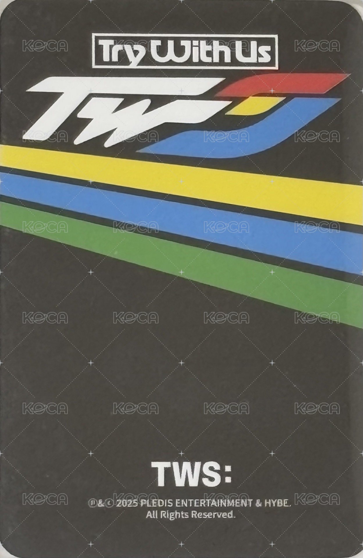 TRY WITH US 周邊卡 快閃店迷你包卡 背面