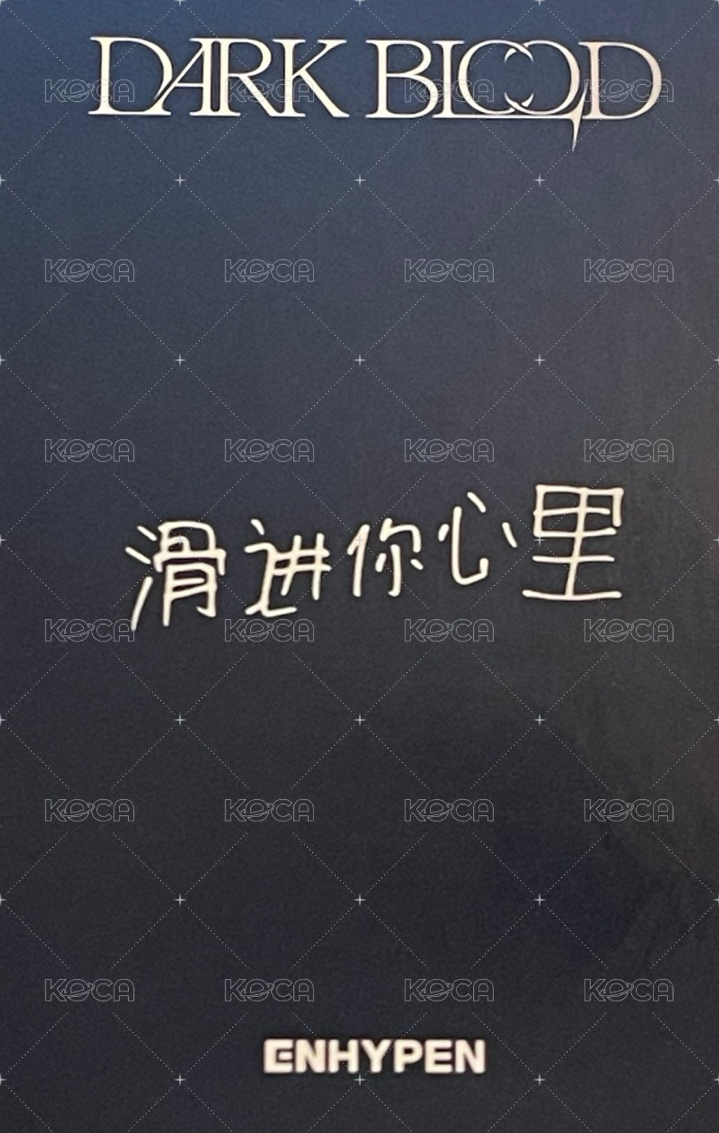 迷四 yzy 1.0  特典卡 中文卡背 背面