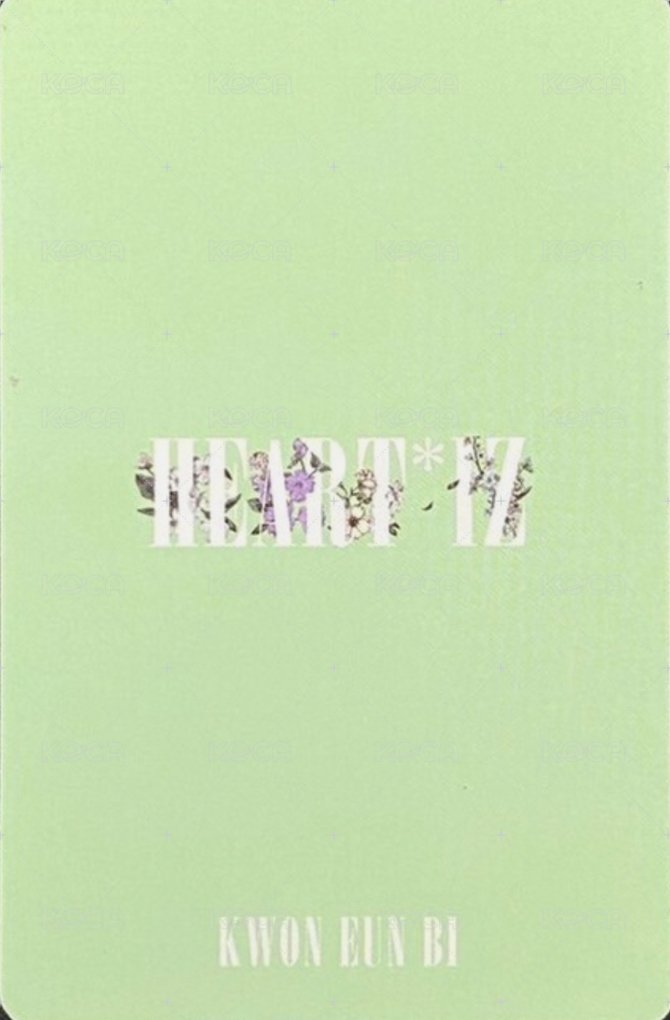 HEART*IZ 專輯卡  背面