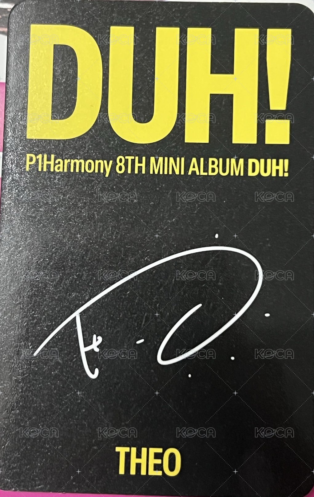 DUH 專輯卡  背面