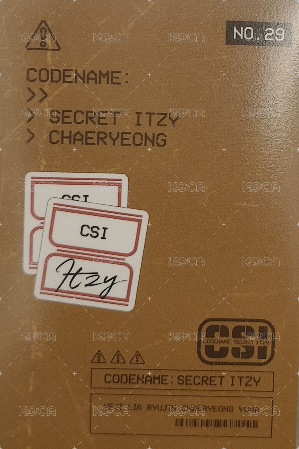 CSI 隨機卡 No.29 背面