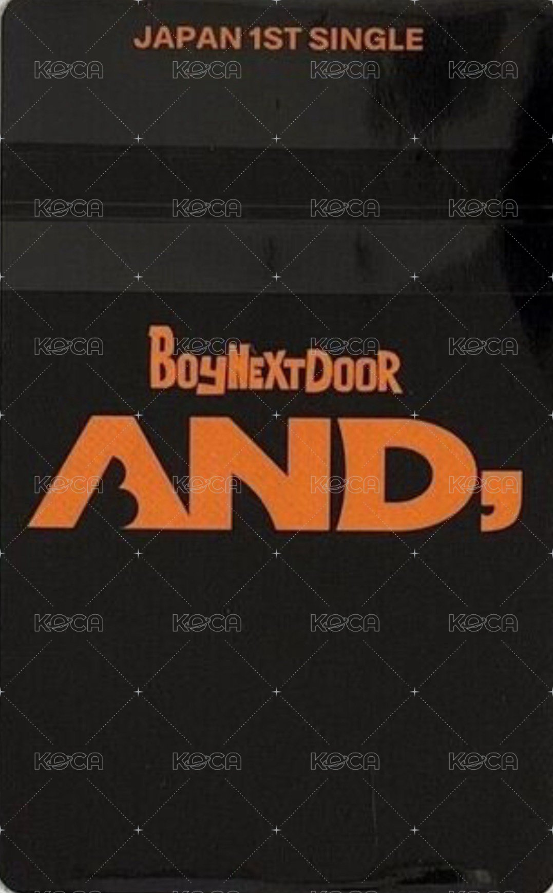 AND, 日咖 幸運卡  背面