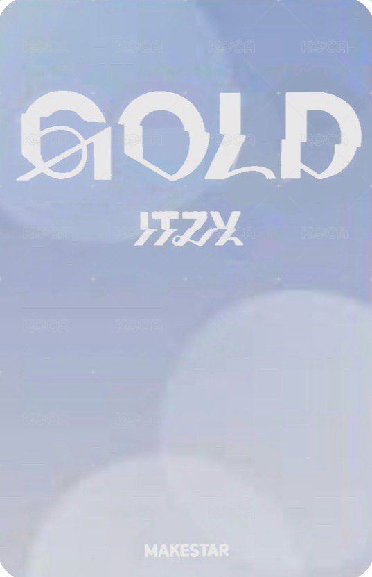 GOLD ms 上海 抽選卡 觀禮中簽卡 背面