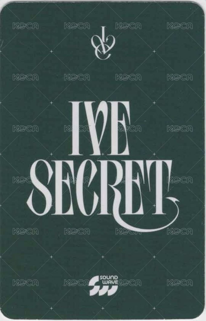 IVE SECRET sw 3.0 簽售卡  背面