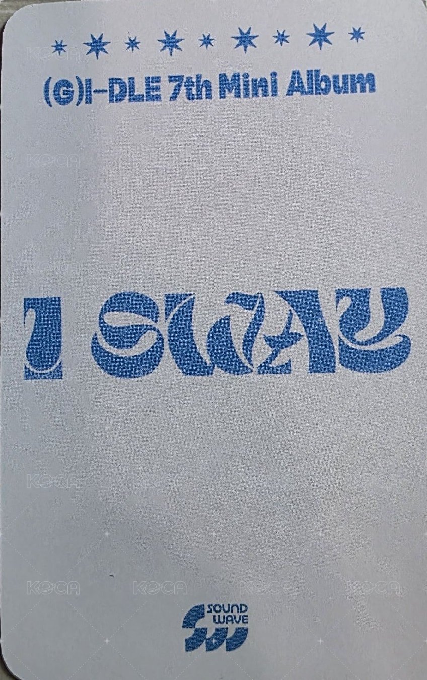 I SWAY sw 線下2.0 簽售卡  背面