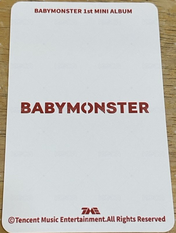 BABYMONS7ER QQ音樂 二星卡 星光卡  背面