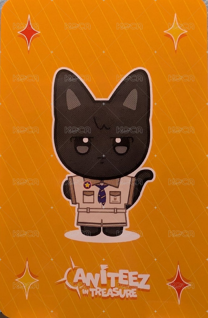 ANITEEZ IN TREASURE 周邊卡 GLITTER COASTER 背面
