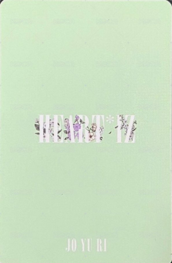HEART*IZ 專輯卡  背面