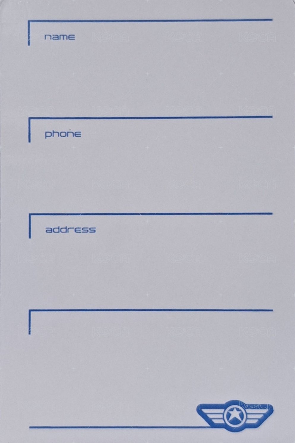 3rd FM 周邊卡 行李吊牌 背面