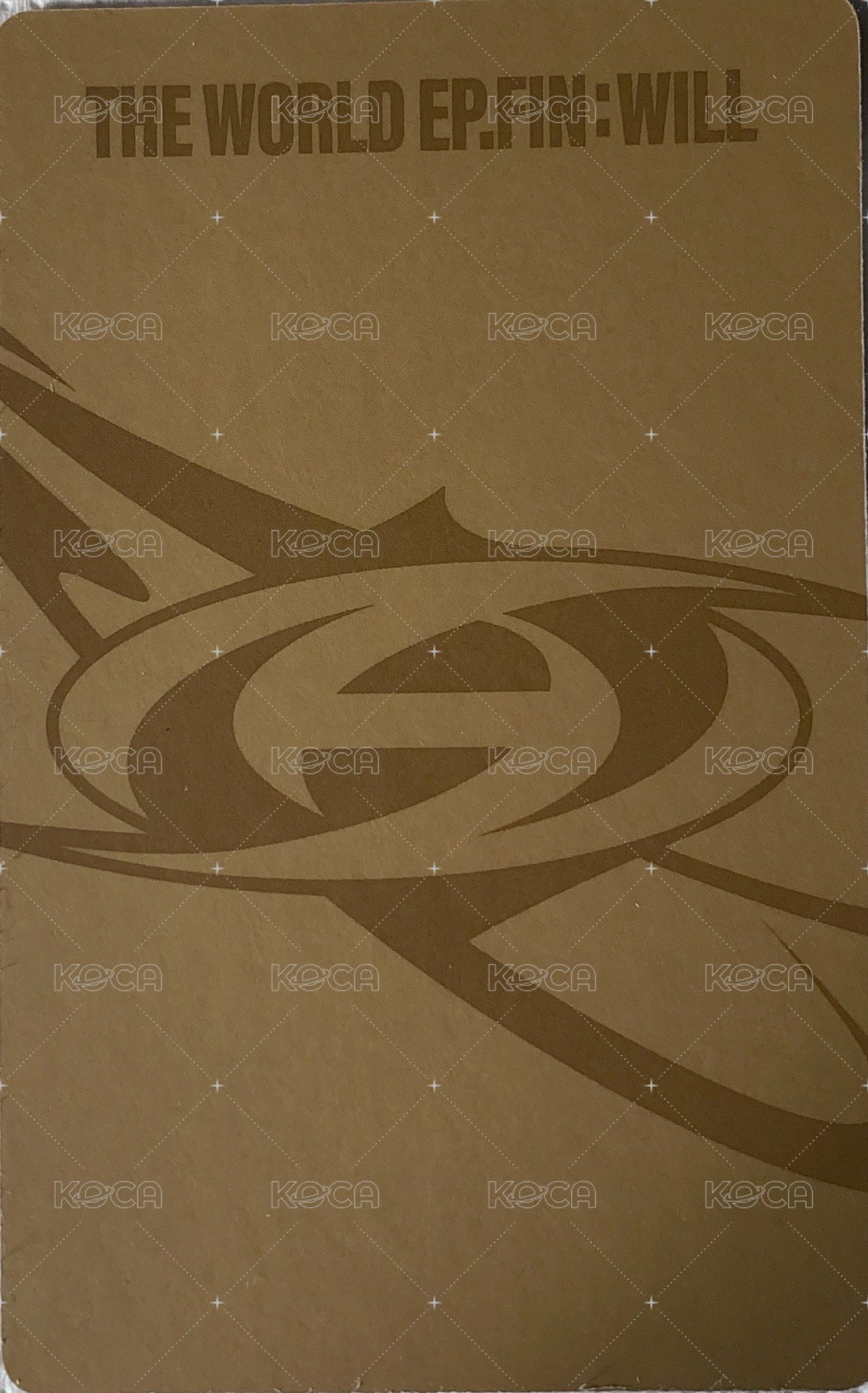 WILL 專輯卡 THE WORLD EP.FIN: WILL Digipak VER. 背面