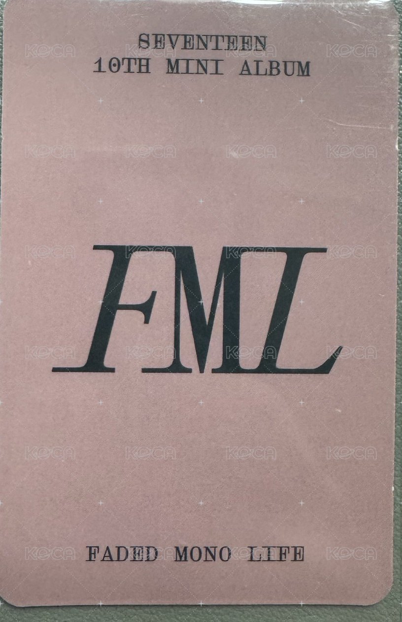 MINI10 yzy A 簽售卡  背面