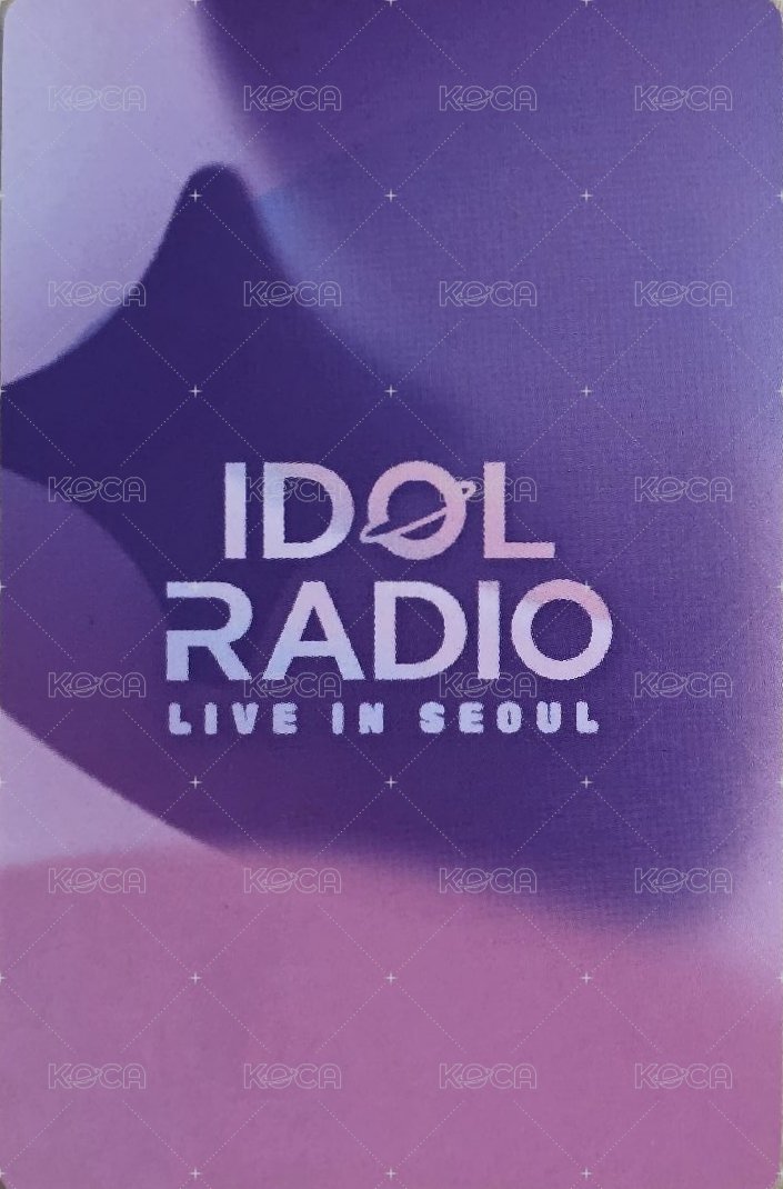 IDOL RADIO CONCERT 直播卡  背面