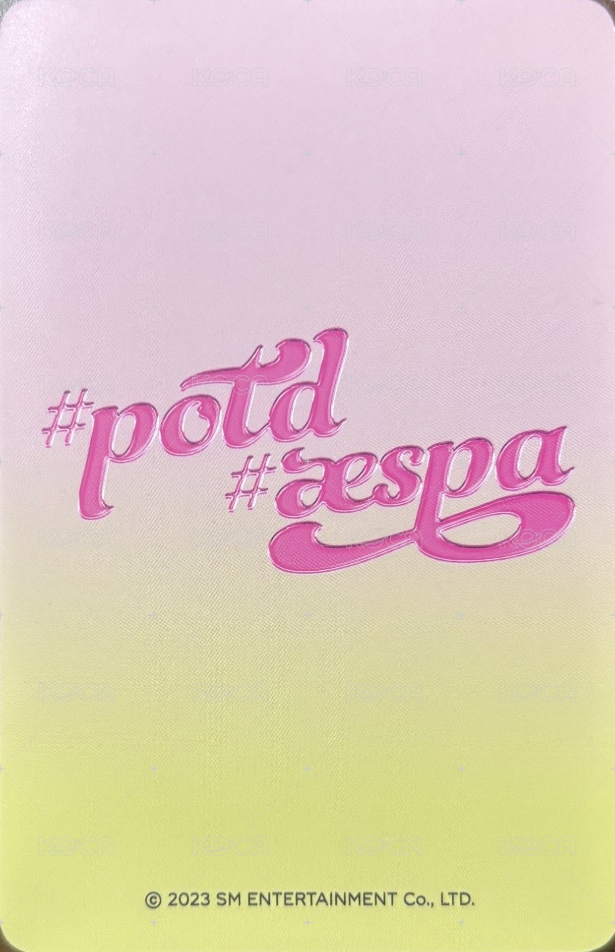 #potd展會 周邊卡 鑰匙圈柚 背面