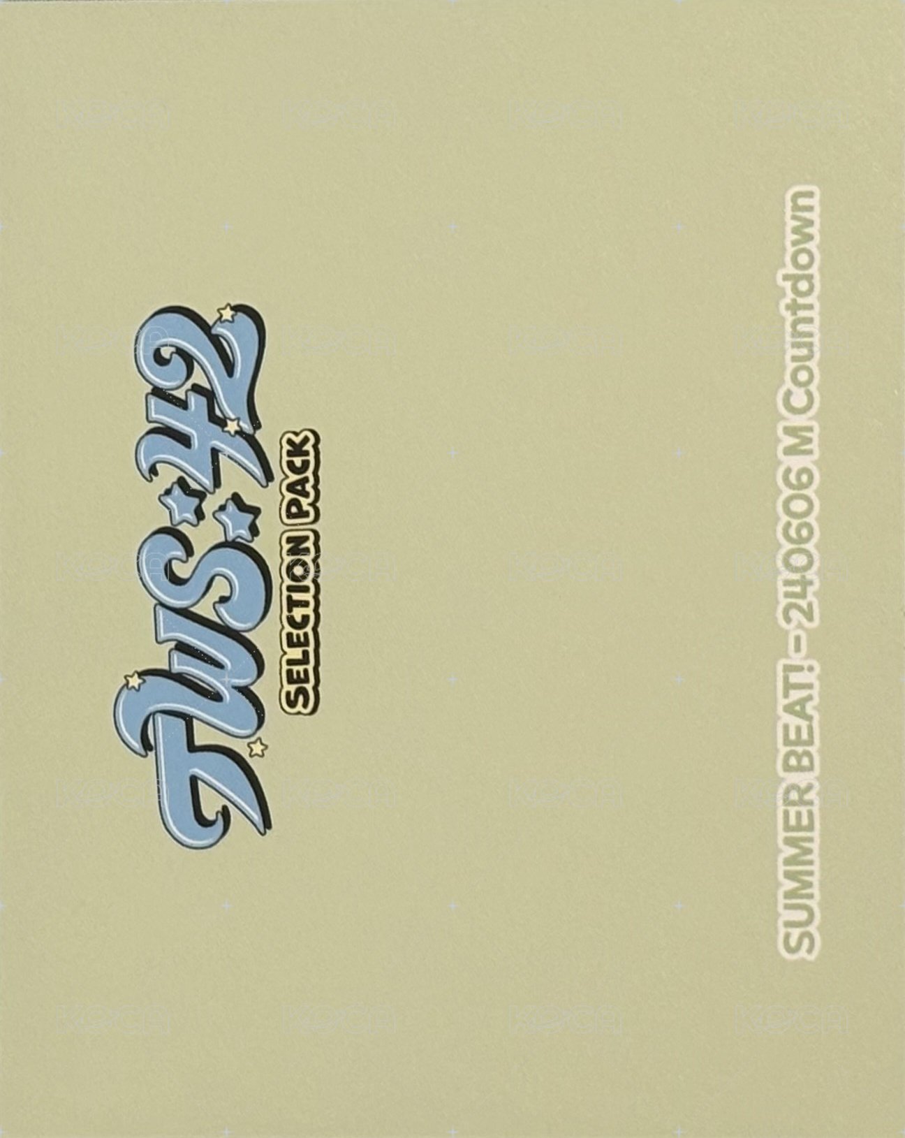 TWS:42 Selection Pack 周邊卡 團卡 背面