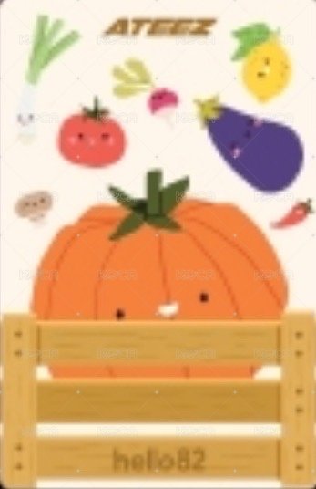 GOLDEN HOUR :  Part.3 In Your Fantasy hello82 US POP-UP 特典卡 VEGGIE ver. 背面