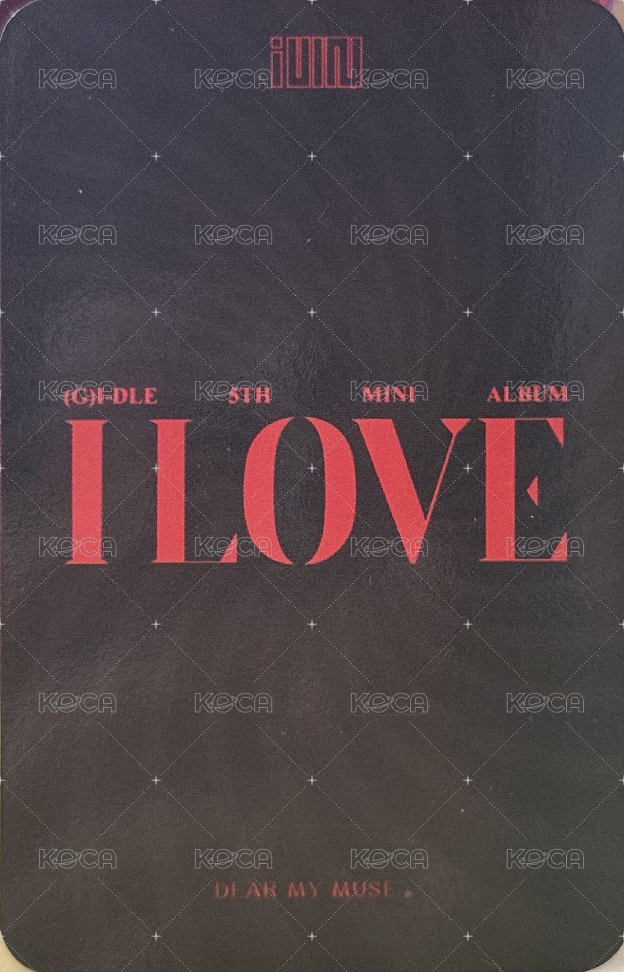 I LOVE dmm 4.0 簽售卡 聖誕麵 背面