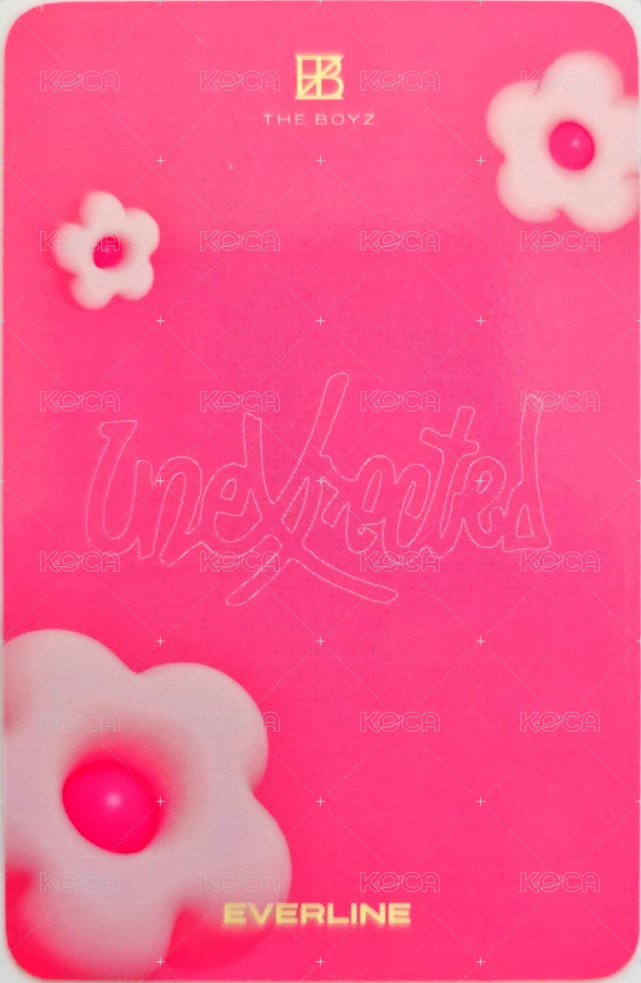 Unexpected el 4.0 簽售卡 花藝師ver. 背面