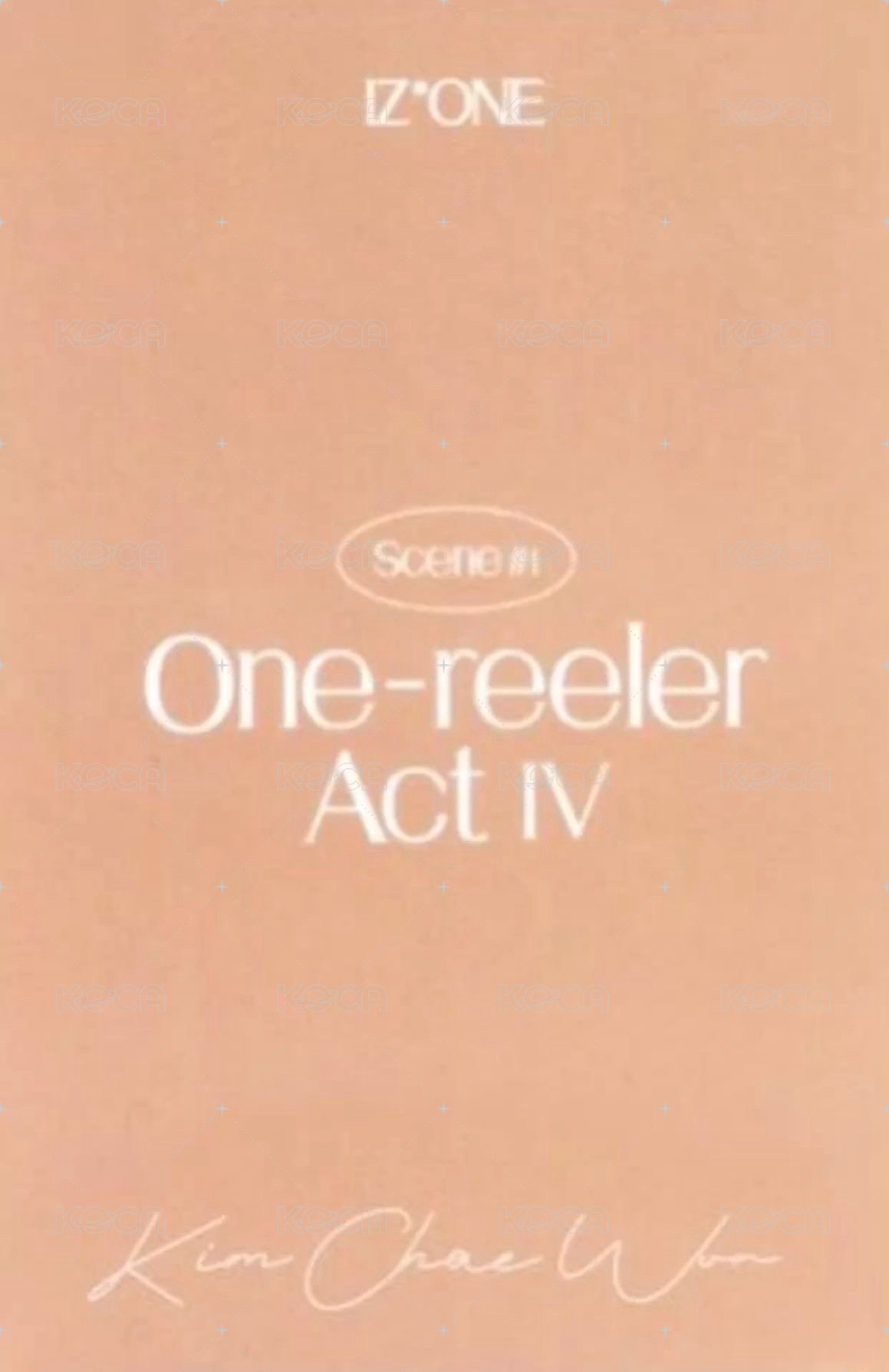 One-reeler / Act IV 專輯卡 SCENE#1 背面