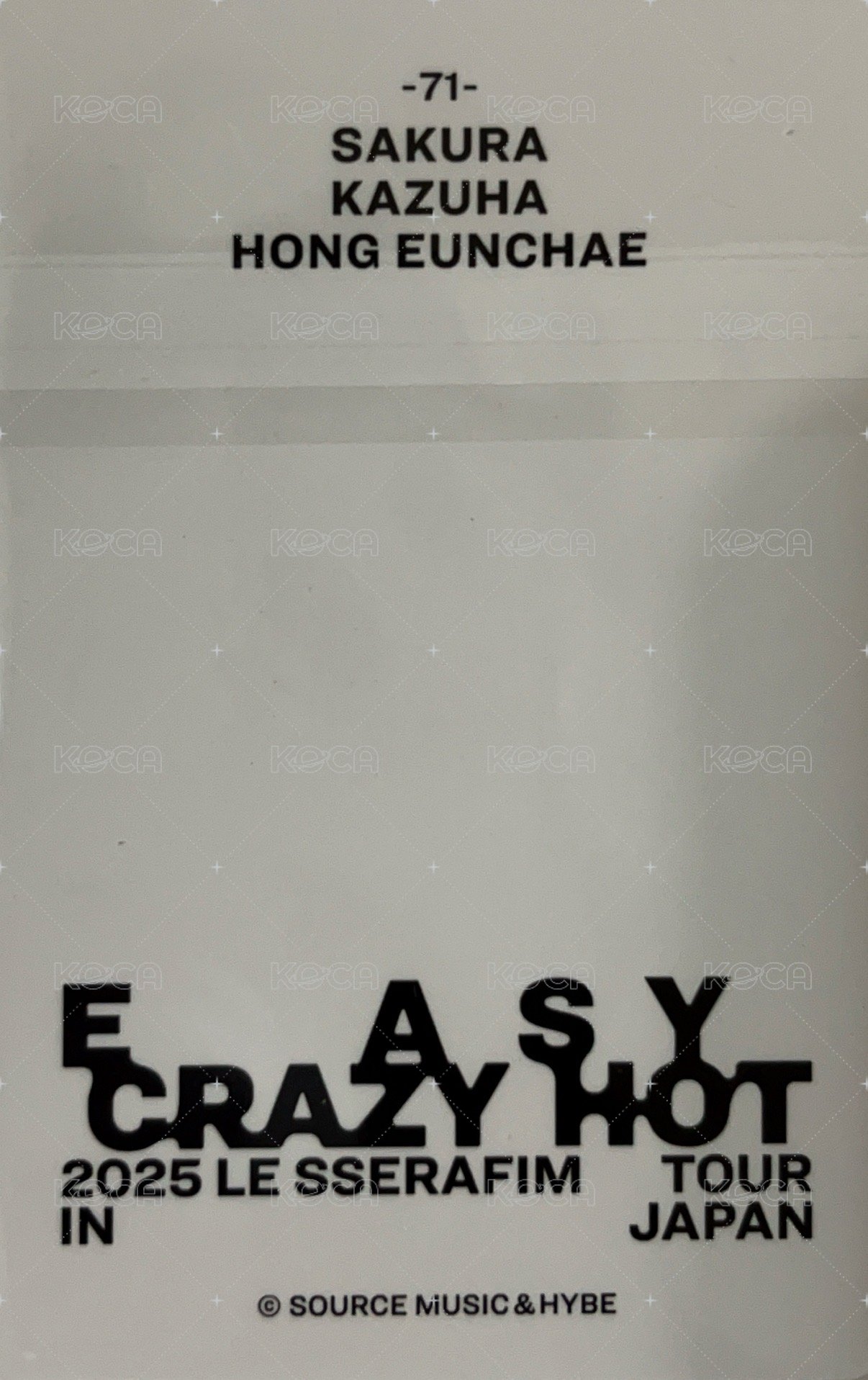 25‘巡迴 JP 周邊卡 T-SHIRT (Black) 背面