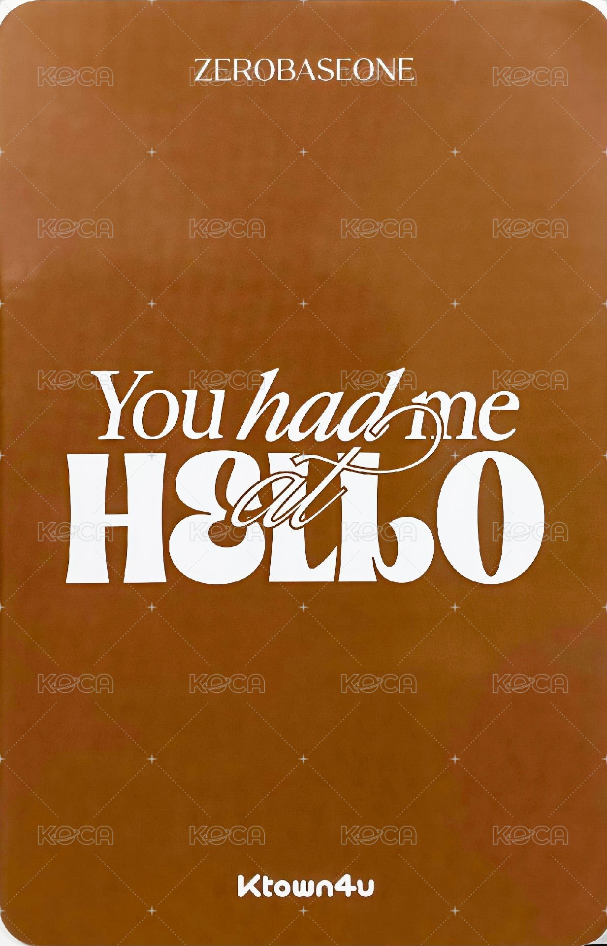 迷三 k4 特典卡 小熊貓 ver. 背面