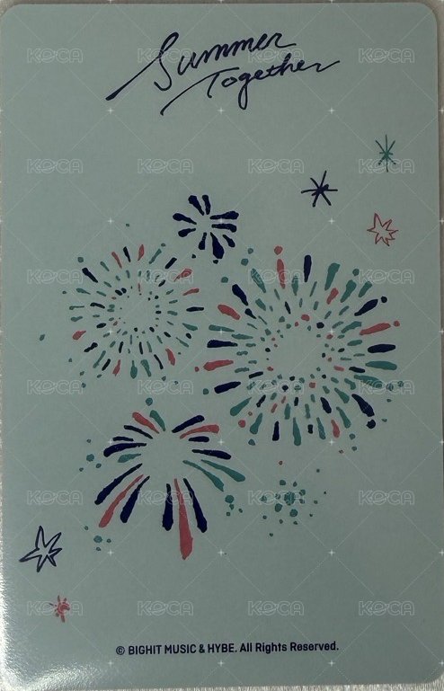 Summer Together 隨機卡 TXT ‪Summer Together 隨機卡  背面