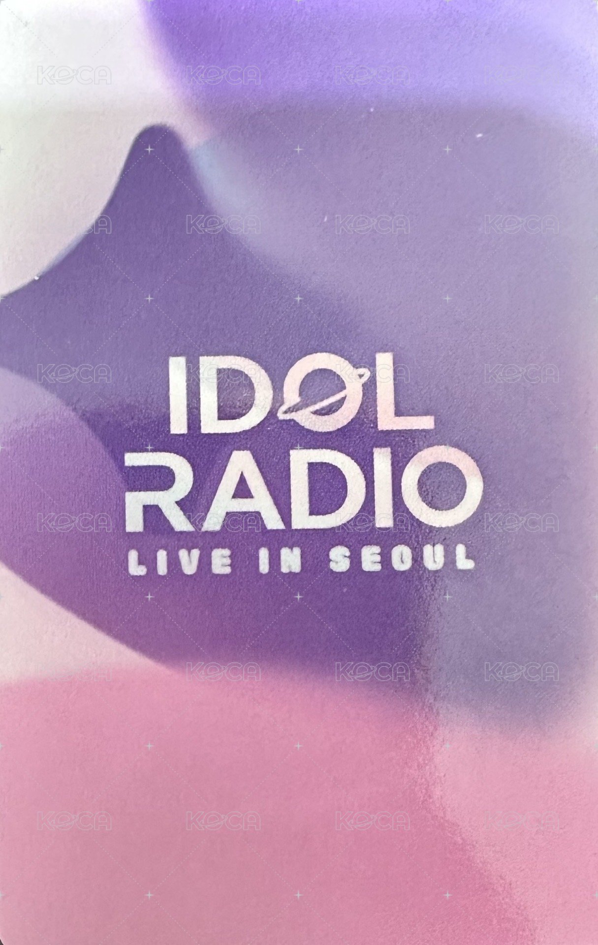 IDOL RADIO CONCERT 直播卡  背面