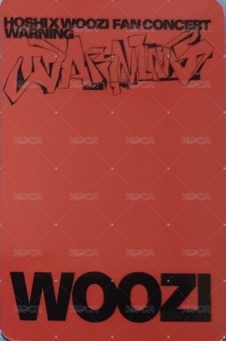 WARNING 入場卡 / 場限卡 克拉粽 背面