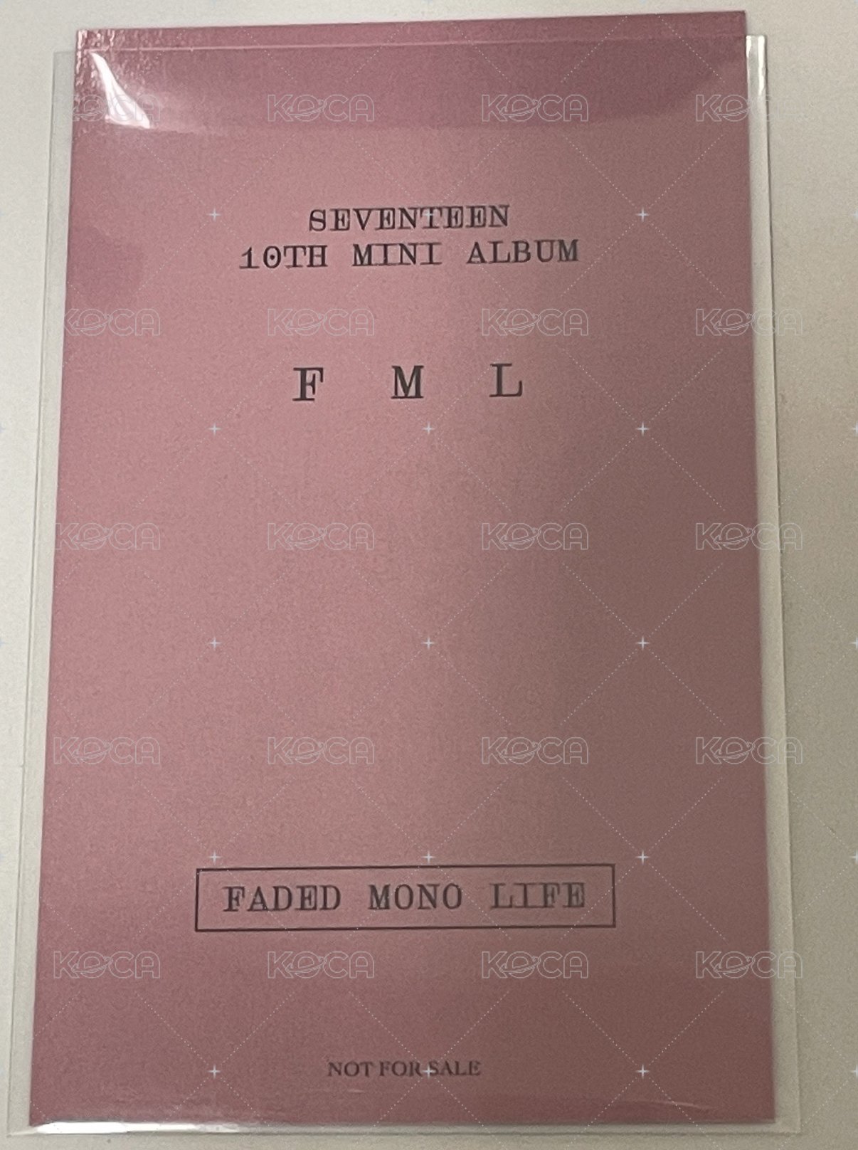 MINI10 環球 CARAT ver 特典卡  背面