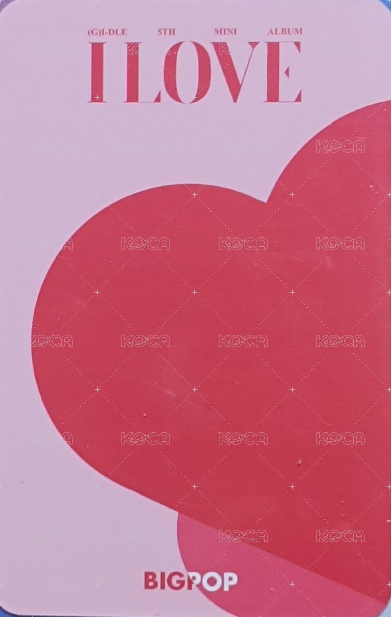 I LOVE bg 2.0 簽售卡 耳麥刷 背面