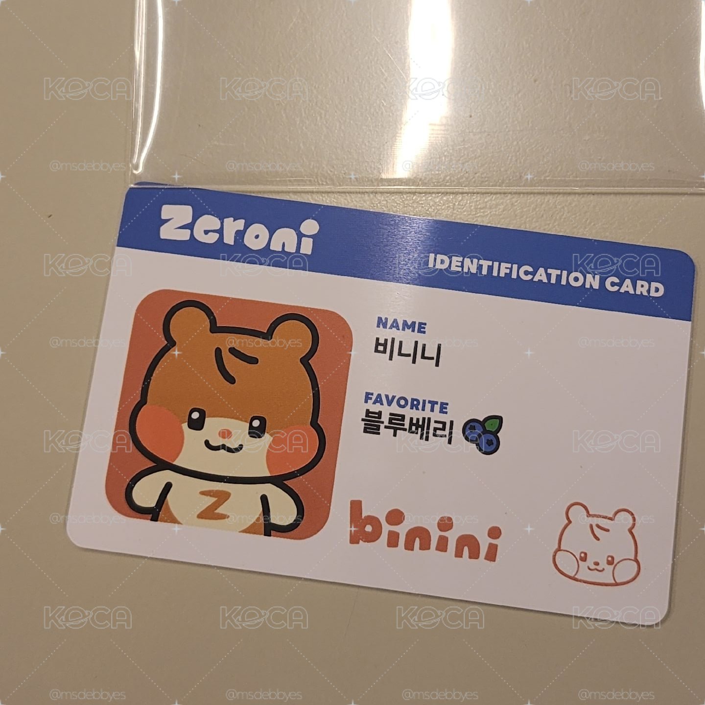 wvs zeroni 周邊卡 香氛卡 - BININI