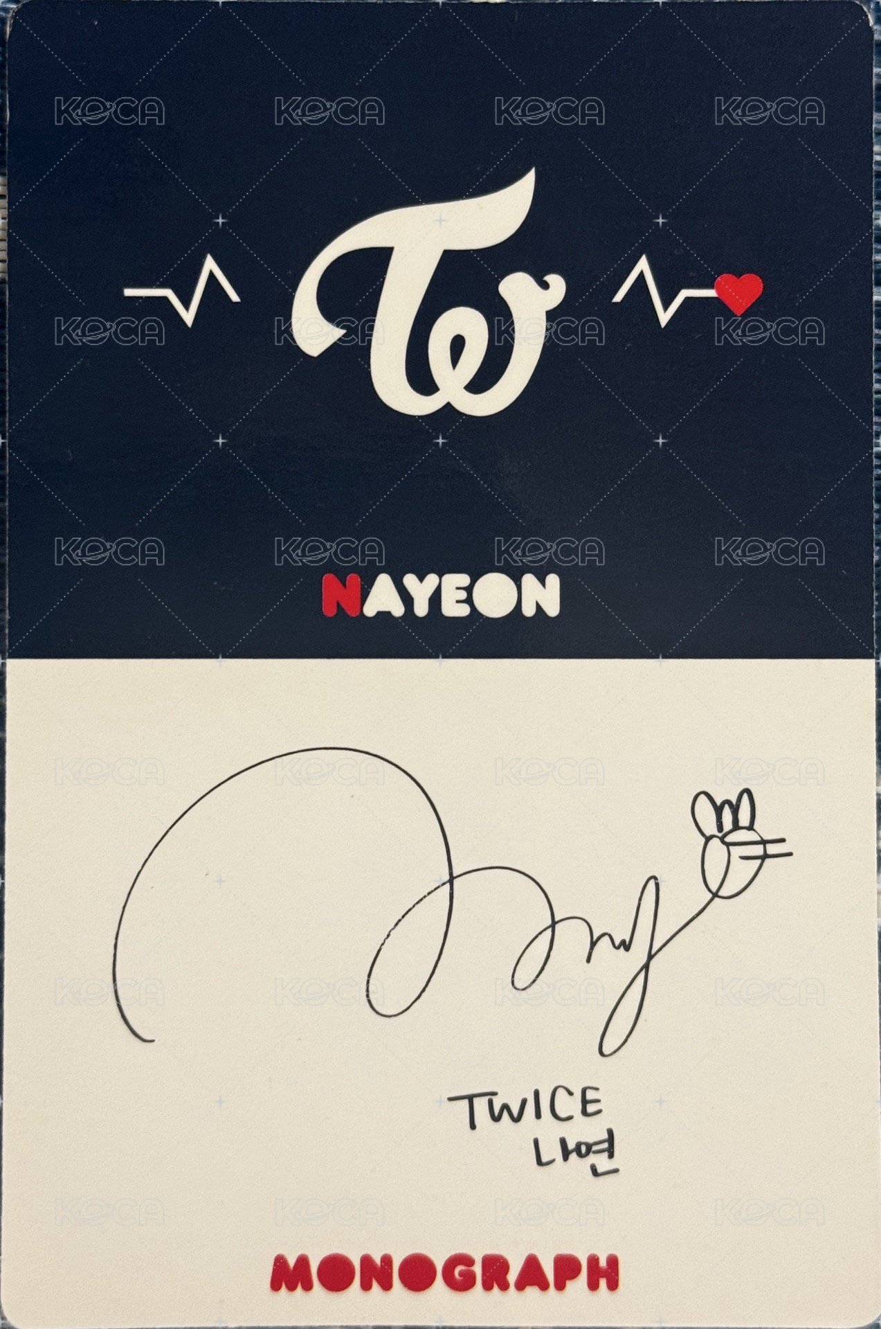 SIGNAL 周邊卡 Signal花絮卡 娜璉 背面