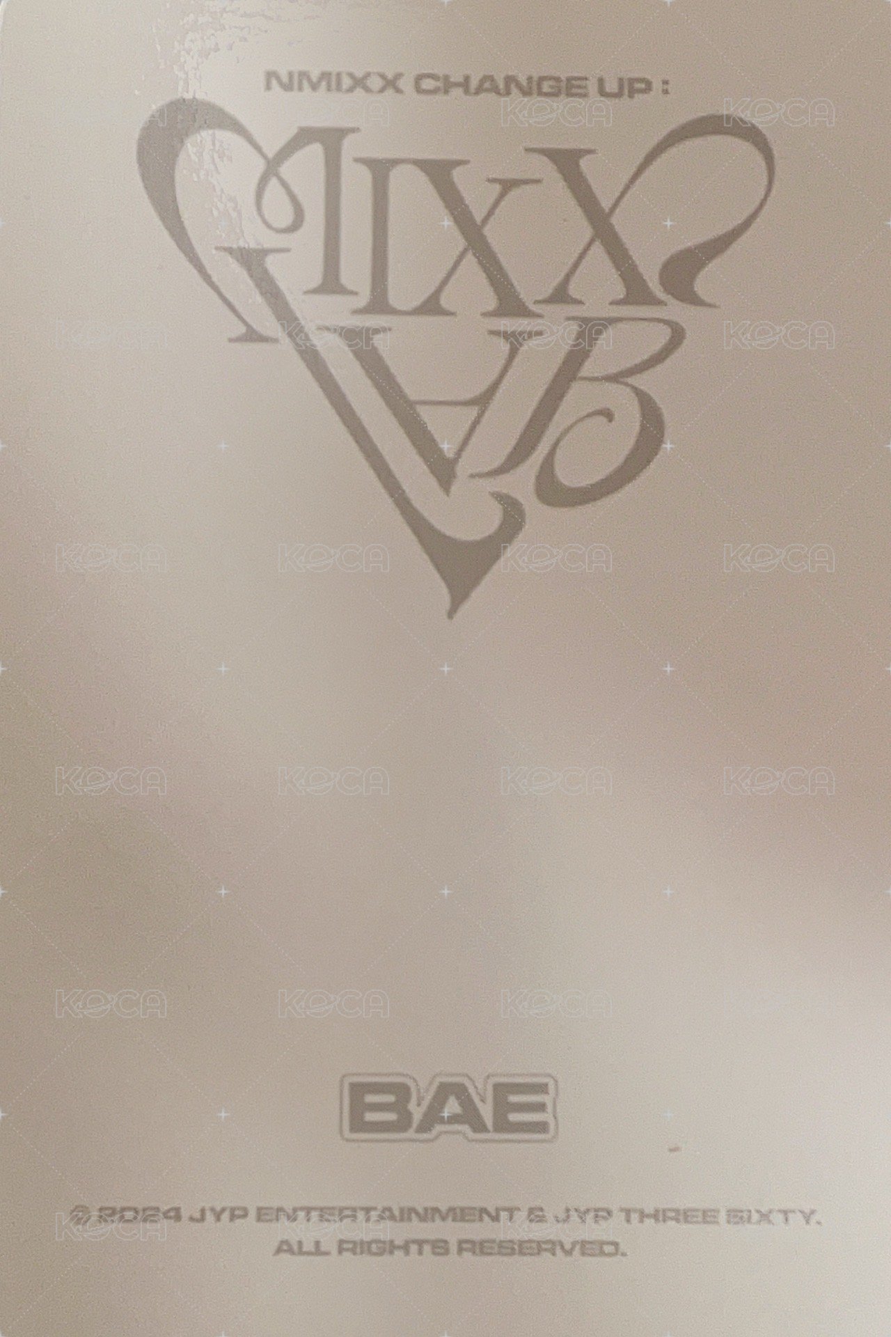 MIXX LAB jyp 線下 滿額卡 場週滿額裴 背面