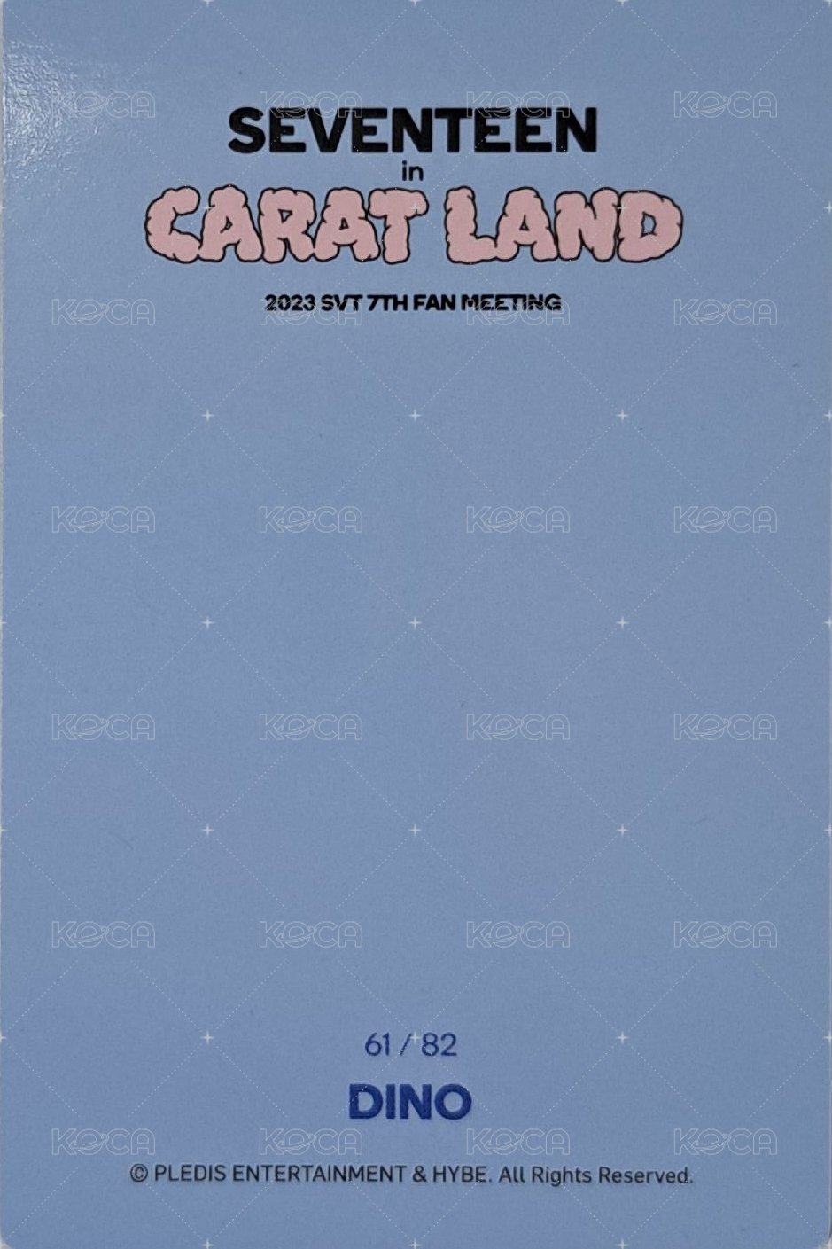 23’克拉島 隨機卡  背面