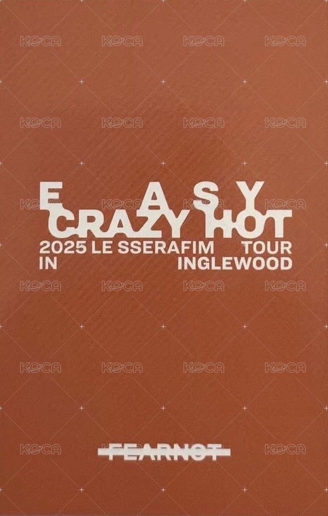 25‘巡迴 入場卡 / 場限卡 洛杉磯zone 背面