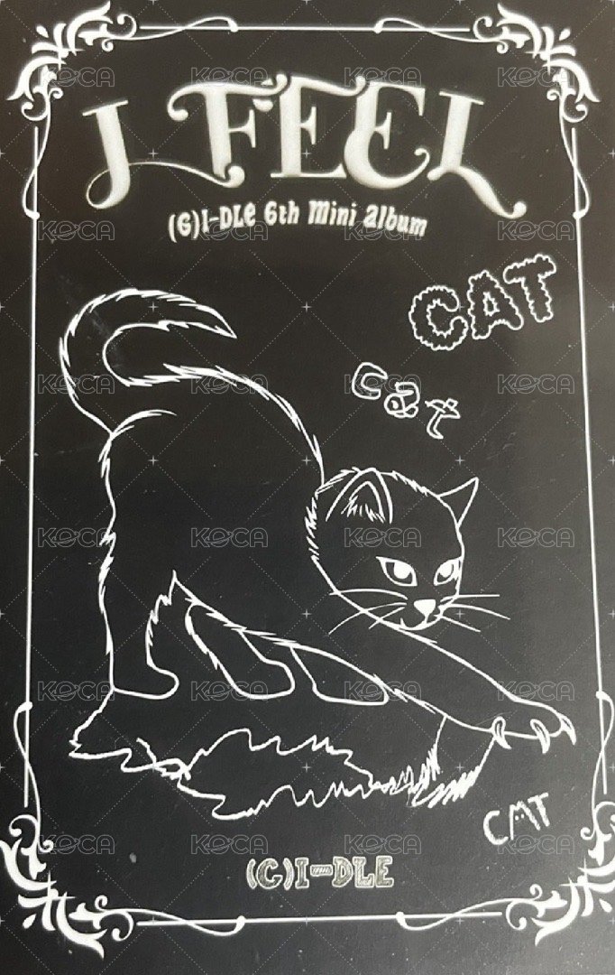 I feel 專輯卡 CAT版 背面